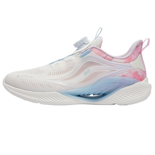 氢风5.0特步儿童跑步鞋春秋新款女童宝宝运动鞋旋纽扣透气鞋子