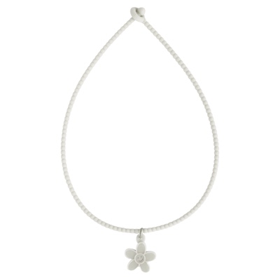 TWENTYONEAUGUST韩国设计师原创设计独特个性灰色小花项链百搭