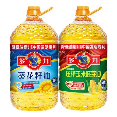 多力葵花籽油玉米油组合装
