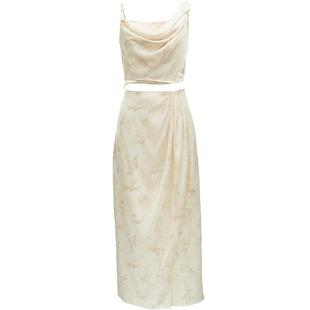 ONLY夏季优雅不对称吊带裙长裙套装连衣裙女|124307049