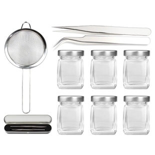 燕窝挑毛工具神器三件套夹毛夹子尖头不锈钢镊子洗过滤网筛漏勺