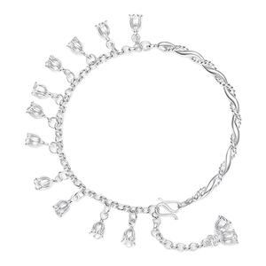 周大生S990足银手链福气满满铃兰花国风百搭新中式礼物铃铛女款