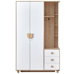 政府补贴全友家居儿童组合衣柜现代简约卧室男女孩实木脚收纳衣橱
