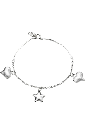 心与星语手链925纯银拉丝高级感