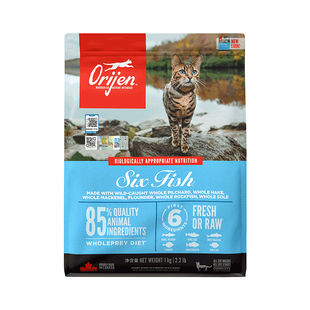 【柿子菌】Orijen原始猎食渴望猫粮 美毛六种鱼原味鸡肉美产5.4kg