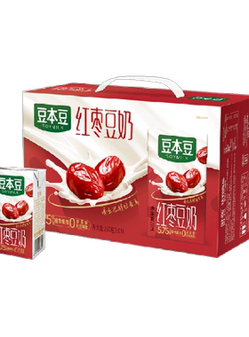 豆本豆唯甄红枣豆奶250mlx16盒