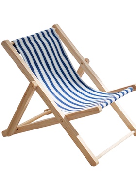 地中海桌面小摆件木制迷你沙滩椅