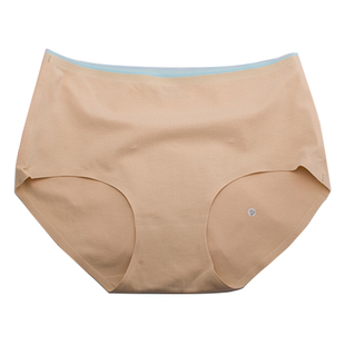 大码冰丝透气孔网孔内裤女胖mm加肥加大无痕中高腰200斤宽松夏季