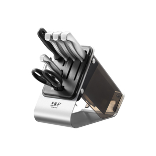 【胖东来同款】王麻子刀具套装家用厨房菜刀菜板二合一厨具全组合