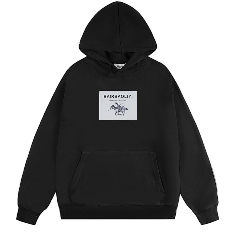 卫衣秋冬时尚高品质品牌刺绣压布