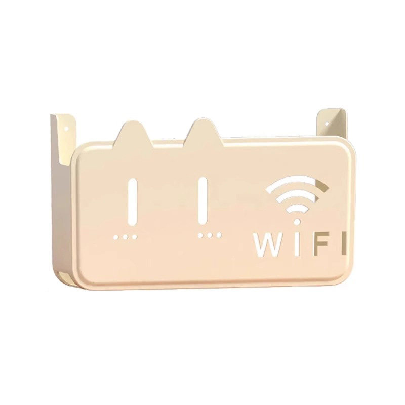 无线wifi电视机顶盒路由器置物架免打孔收纳盒子壁挂式装饰遮挡箱