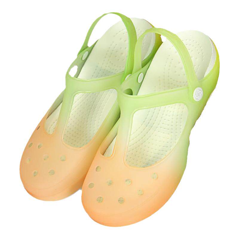 果冻鞋防滑软底休闲橡胶底