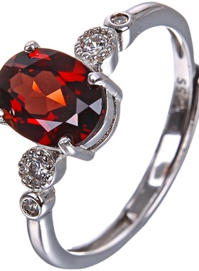 新款天然鸽血红宝石色活口戒指