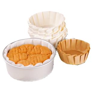 巴斯克专用模具4/5/6/8/10寸一次性免折叠巴斯克纸戚风蛋糕油纸托