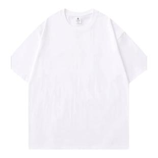 600g四本针双线重磅新疆棉t恤男美式精梳棉短袖小众夏季半袖上衣