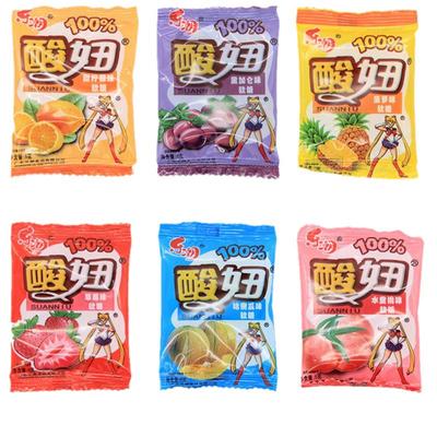 酸妞软糖8090后儿时糖童年怀旧橡皮糖儿童圣诞节糖果分享小零食品