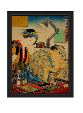 复古海报浮世绘装饰画挂画壁画