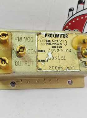 BENTLY NEVADA PROXIMITOR 20929-04 (FAST SHIP BY DHL/FEDEX)