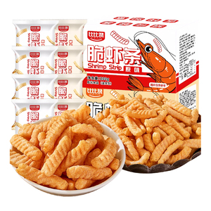 比比赞脆虾条薯条薯片儿童解馋小零食小时候怀旧休闲小吃食品膨化
