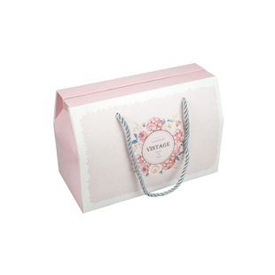 高档雪花酥包装盒一斤装牛轧糖手提袋礼品盒牛扎饼干纸盒包装袋