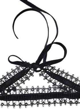 alice夸张黑色丝绒女蕾丝锁骨链