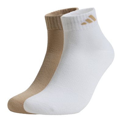 阿迪达斯男女两双装抗菌舒适袜子