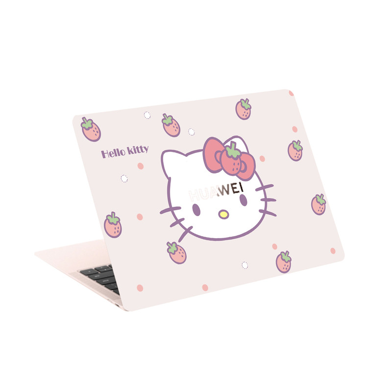 HelloKitty电脑简约贴纸适用联想14惠普华硕灵越5505可爱电脑贴膜