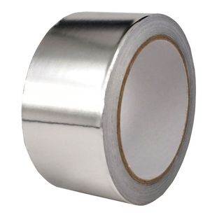 铝箔胶带加厚5CM耐高温管道防晒防水防火补漏导电锡箔纸胶带50MM