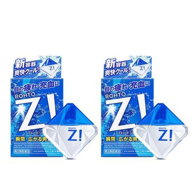 日本进口乐敦劲Z眼药水裸眼缓解眼疲劳清凉滴眼液提神12ml*2件