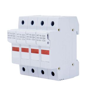 新型RT18-32X/63X带灯熔断器底座PVC1P2P3P4P 10*38/14*51