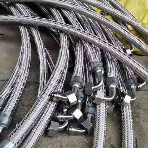 不锈钢螺纹接口法兰钢丝编织304不锈钢管波纹鑫泽金属软管