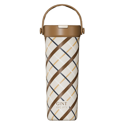 嘉特GINT棕榈革调系列2026新款高颜值水杯女保温杯大容量吸管杯
