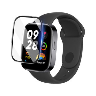 适用于红米watch3保护膜红米手表3钢化膜redmi手表3青春版表盘保护贴膜全包边2023小米智能手表膜全屏防摔