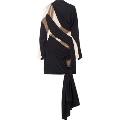 【折扣】Mugler 女解构弹力布绢网迷你连衣裙