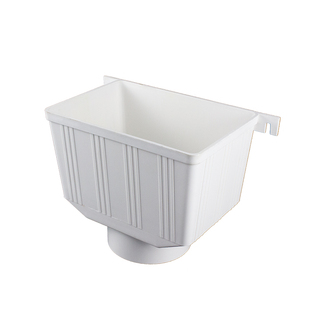 PVC水斗排水管雨水管集水斗落水管斗两用下雨水斗漏水斗87 75 110