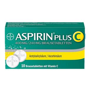 德国拜耳阿司匹林泡腾片感冒药镇痛感冒退烧消炎片肠溶片儿童可用