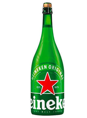 荷兰进口喜力香槟啤酒1.5L精酿大瓶装黄啤拉格送礼酒Heineken整箱