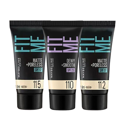 美宝莲粉底液fitmepro遮瑕控油