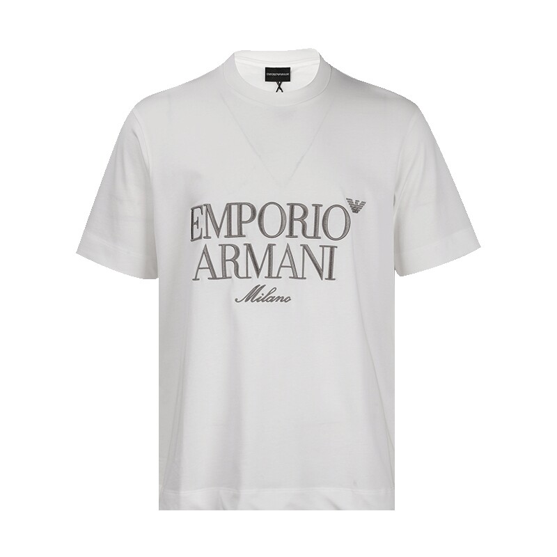 EMPORIOARMANI短袖纯棉刺绣T恤