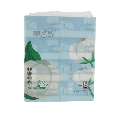 南阳之星80包四边压花餐巾纸