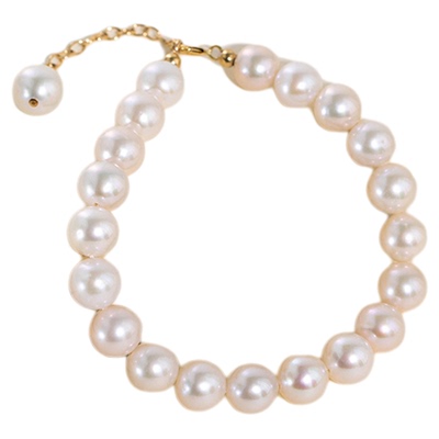 近正圆天然淡水珍珠手链