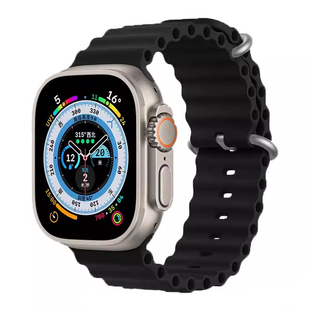 适用AppleWatchUltra3代苹果S11表带iWatch11手表带AppleWatch海洋S10/iwatchS/SE3ultra2硅胶AppleWatchS10