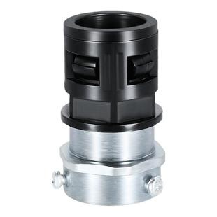 钢管对接塑料波纹管接头金属三柱软管配件尼龙快速固定穿线管锁头