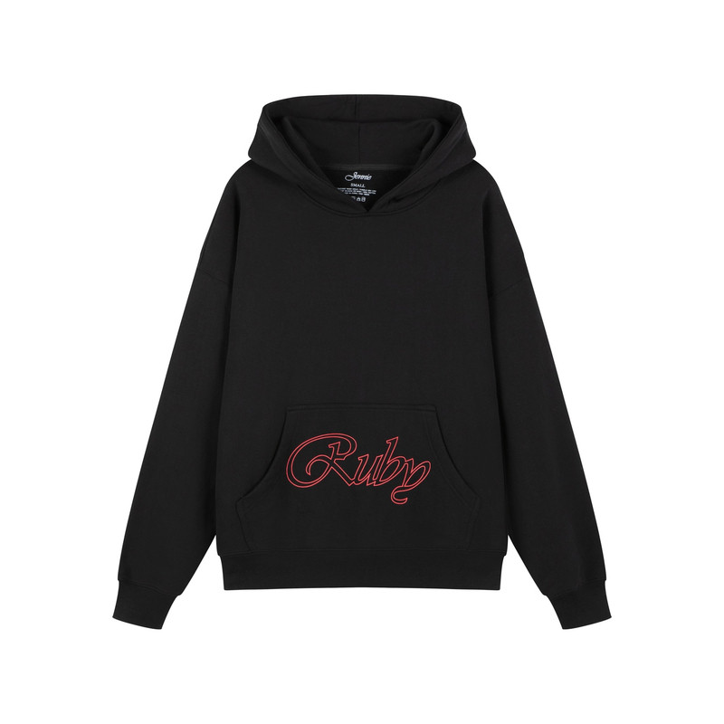 Jennie官方周边Ruby连帽卫衣