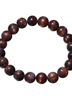 天然星光堇青石手链星空金星石女