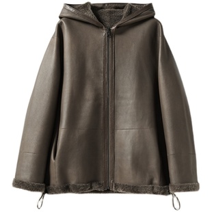 WPY06001 茉莉雅集 M码747G 法国无涂层 拉贡皮草单面