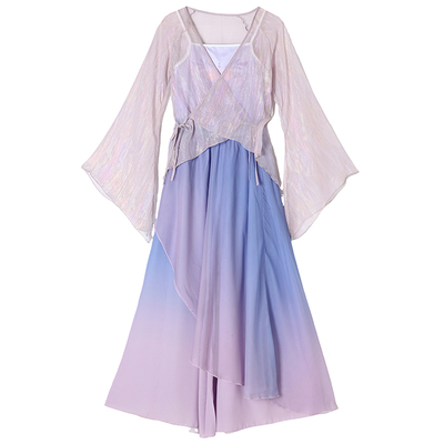 古典舞蹈服女飘逸练功演出服套装