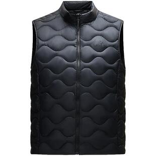 安踏雪壳羽绒丨轻薄羽绒服马甲男士冬季新款户外立领加厚保暖外套