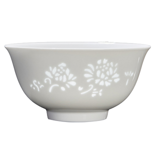 古镇陶瓷景德镇白玲珑餐具碗碟套装礼盒白色碗盘碟勺套组国色天香