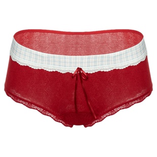 格蕾甜境~红色本命年内裤女纯棉蕾丝女生三角裤2026马年女款女士